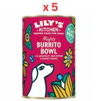 Lily's Kitchen Mighty Burrito Bowl Adult Wet Dog Food 400G Pack Of 5