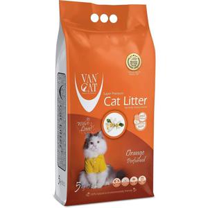 Van Cat White Bentonite Perfumed Clumping Cat Litter - Orange 5 Kg