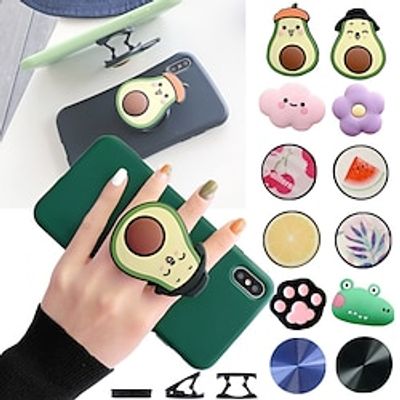 3D Popular Ring Bracket Base Phone Holder Stand Finger Grip Popular Expanding Stand Finger Support Mobile Phone Bracket Universal Cartoon Cute Lightinthebox