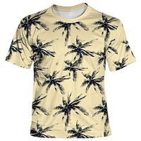 Graphic Coconut Tree Vacation Designer Casual Men's 3D Print T shirt Tee Sports Outdoor Holiday Going out T shirt White Blue Green Short Sleeve Crew Neck Shirt Spring Summer Clothing Apparel S M L Lightinthebox