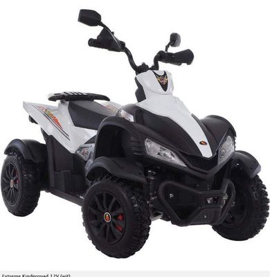Megastar Licensed Ride On ATV Quad Bike With Rubber Tyres , Electric Motorcycle For Kids - Red