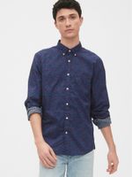 Stretch Poplin Shirt in Untucked Fit - thumbnail