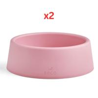 Beco Steady Food & Water Dog Bowl Small - Pink (Pack Of 2)