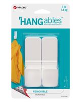 VELCRO HANGables Medium Removable Wall Hooks 2 Count White VELCRO HANGables Medium Removable Wall Hooks 2 Count White