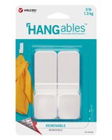 VELCRO HANGables Medium Removable Wall Hooks 2 Count White - thumbnail