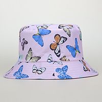 Adults' Bucket Hat Fishing Hat Packable Breathable UV Protection Spring, Fall, Winter, Summer Cotton Hat for Athleisure Fishing Camping  Hiking / Animal / Cartoon miniinthebox - thumbnail