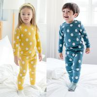 Polka Dot Print Boys Girls Pajamas - thumbnail