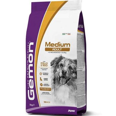 Gemon Dog Dry Food Medium Adult With Chicken And Rice 3kg