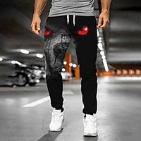 Men's Designer Casual / Sporty Jogger Sweatpants Trousers 3D Print Drawstring Elastic Waist Full Length Pants Casual Daily Micro-elastic Graphic Abstract Outdoor Sports Mid Waist Black S M L XL XXL miniinthebox - thumbnail