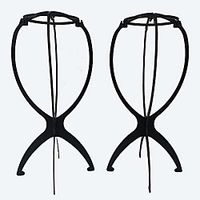 wig stand holder- 2 pack portable durable plastic folding wig holder hairpieces display tool stable wig stand dryer wig hanger, travel wig stands, black (black) miniinthebox wig stand holder- 2 pack portable durable plastic folding wig holder hairpieces display tool stable wig stand dryer wig hanger, travel wig stands, black (black) miniinthebox