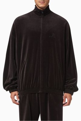 Tracksuit Jacket in Stretch Cotton Velvet Tracksuit Jacket in Stretch Cotton Velvet