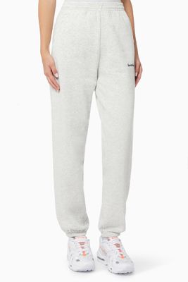 Serif Logo Sweatpants in Cotton Serif Logo Sweatpants in Cotton