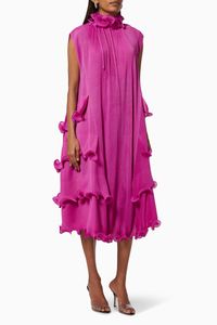 Ruffle Pleated Dress