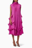 Ruffle Pleated Dress - thumbnail