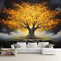 Plants Wallpaper Mural Tree of Life Wall Covering Sticker Peel and Stick Removable PVC/Vinyl Material Self Adhesive/Adhesive Required Wall Decor for Living Room Kitchen Bathroom miniinthebox