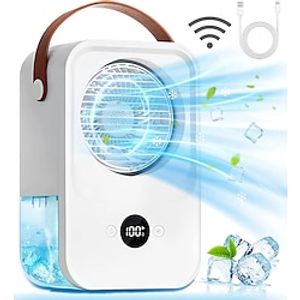 MI Fan Air Conditioner Portable Air Cooler Water Cooling Spray Fan USB Desktop Humidification Fan Mini Air Cooling Wireless Fans Lightinthebox