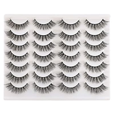 Lashes False Eyelashes Cat Eyes Wispy Natural Faux Mink Lashes 14 Pairs Pack Light Volume Short Fake Eye Lashes Lightinthebox