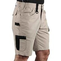 Men's Tactical Shorts Cargo Shorts Shorts Bermuda shorts Multi Pocket Straight Leg Solid Color Comfort Breathable Knee Length Casual Daily Fashion Streetwear Black Khaki Inelastic Lightinthebox