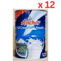 Anchor Milk Powder, Tin - 12 x 900g