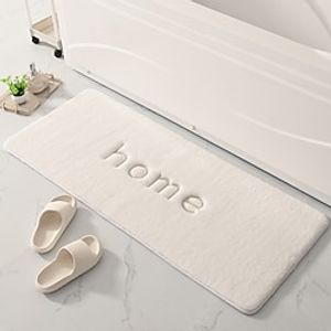 Bathroom Coral Velvet Anti-skid Mat, Quick Water Absorption, Dry Machine Washing, Memory Cotton, Toilet Mat, Soft, Comfortable, Easy Mat miniinthebox