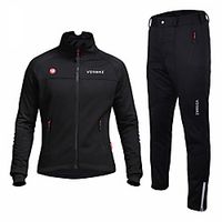 Men's Long Sleeve Cycling Jersey with Tights Winter Spandex Black  Red Bule  Black Black Patchwork Bike Quick Dry Sports Patchwork Mountain Bike MTB Road Bike Cycling Clothing Apparel  Stretchy Lightinthebox - thumbnail