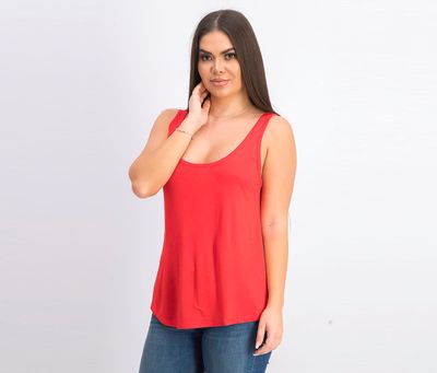 Womens Plain Tank Top Red Womens Plain Tank Top Red
