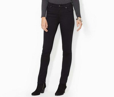 Premier Straight Curvy Jeans  Black