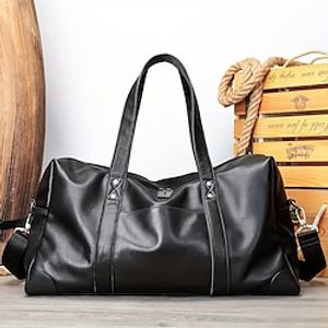 First Layer Cowhide Leather Travel Bags Carry On Luggage Bag Men Duffel Bags Handbag Casual Large-capacit Traveling Tote Large Weekend Bag 15.6in Laptop Lightinthebox