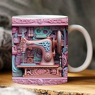 3D Sewing Mug, 3D Floral Sewing Machine, 3D Sewing Machine Mug, Ceramic Coffee Mug, 3D Coffee Mug Wrap, Sewing Gift for Women, Christmas Gift Xmas Gift Lightinthebox 3D Sewing Mug, 3D Floral Sewing Machine, 3D Sewing Machine Mug, Ceramic Coffee Mug, 3D Coffee Mug Wrap, Sewing Gift for Women, Christmas Gift Xmas Gift Lightinthebox