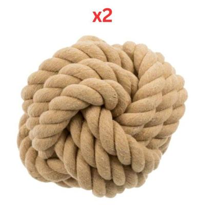 Trixie Be Nordic Rope Ball Toy For Dogs - Beige 13cm (Pack Of 2)