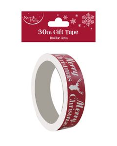 Homesmiths Christmas 30 Meter Printed Gift Tape