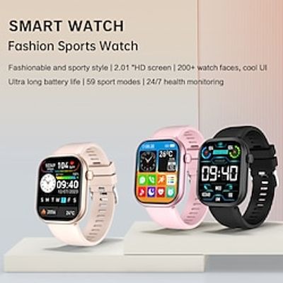 696 G20PRO Smart Watch 2.01 inch Smart Band Fitness Bracelet Bluetooth Pedometer Call Reminder Sleep Tracker Compatible with Android iOS Women Men Hands-Free Calls Message Reminder Custom Watch Face Lightinthebox