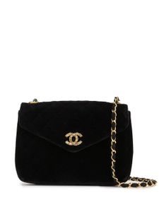 Chanel Pre-Owned 1985-1993 diamond quilted chain shoulder bag - Black