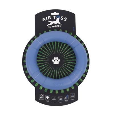 M-Pets Air Toss Circle Dog Toy, Blue M-Pets Air Toss Circle Dog Toy, Blue