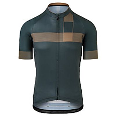 21Grams Men's Short Sleeve Cycling Jersey Summer Spandex Polyester Dark Green Stripes Bike Jersey Top Mountain Bike MTB Road Bike Cycling Quick Dry Moisture Wicking Breathable Sports Clothing Apparel Lightinthebox