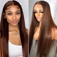 #4 Straight 360 Lace Closure Wigs Human Hair Brown Lace Front Human Hair Wigs Remy Chocolate Lace Frontal Wigs For Woman Lightinthebox #4 Straight 360 Lace Closure Wigs Human Hair Brown Lace Front Human Hair Wigs Remy Chocolate Lace Frontal Wigs For Woman Lightinthebox