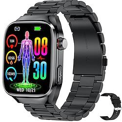 iMosi TK16 Smart Watch 2.04 inch Smartwatch Fitness Running Watch Bluetooth ECGPPG Temperature Monitoring Pedometer Compatible with Android iOS Women Men Long Standby Hands-Free Calls Waterproof IP68 Lightinthebox