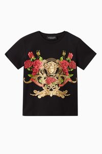 Medusa Rose Motif T-Shirt