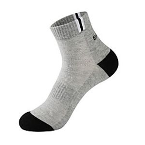Men's Socks Mixed Color / Sports and Outdoors Socks Medium Athleisure Yellow 1 Pair miniinthebox