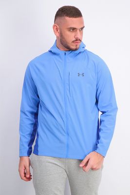 Mens Qualifier Outrun the Storm Running Jacket Blue Mens Qualifier Outrun the Storm Running Jacket Blue