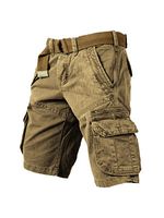 Men's Outdoor Vintage Washed Cotton Washed Multi-pocket Tactical Shorts