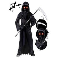 Ghost Grim Reaper Cosplay Costume Gloves Glasses More Accessories Masquerade Kid's Boys Girls' Outfits Scary Costume Performance Party Halloween Halloween Masquerade Easy Halloween Costumes Lightinthebox - thumbnail