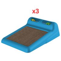 Georplast Flipper Cat Toy & Scratcher - Blue (Pack Of 3) Georplast Flipper Cat Toy & Scratcher - Blue (Pack Of 3)
