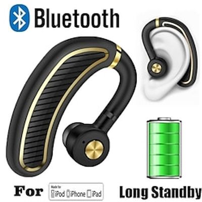 Wireless Bluetooth Earphone Stereo Noise Cancellation Headphone Sport Earbuds Business Earhook Headset with Mic for IOS Android Smartphone Lightinthebox