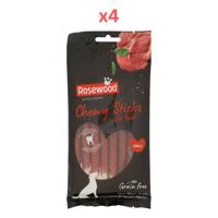 Pets Unlimited Chewy Stick with Beef Small Dog Treats 8pcs (Pack of 4)