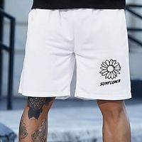Men's Stylish Classic Style Active Shorts Elastic Drawstring Design Front Pocket Print Short Pants Sports Outdoor Casual Cartoon Graphic Prints Cotton Blend Comfort Breathable Mid Waist 1 2 3 4 5 S M Lightinthebox - thumbnail