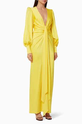 Dane Satin Crepe Column Gown Dane Satin Crepe Column Gown