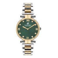 Beverly Hills Polo Club Women's Analog Display Watch & Metal Strap, Silver And Gold - BP3382X.270