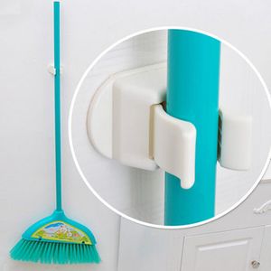 Multifunction Broom Mop Hook Pole Holder Spring Clip Design Mop Hook Holders