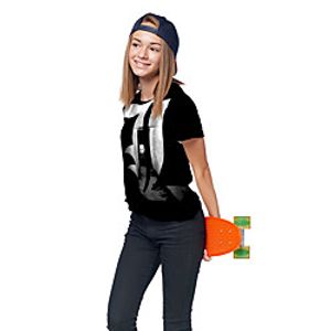 Kids Girls' T shirt Tee Short Sleeve 3D Print Graphic Unisex Print Black Children Tops Summer Active Daily Wear Regular Fit 3-12 Years miniinthebox